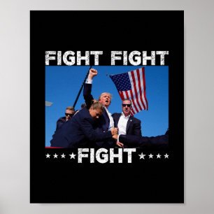 Kampf Kampf Kampf Trump Wähle Trump Poster