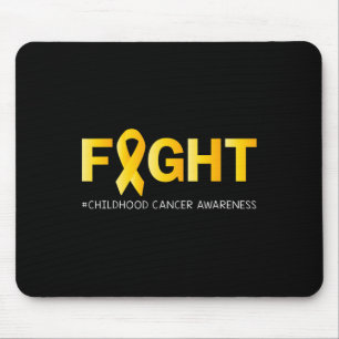 Kampf Kinderkrebs Bewusstsein Goldene Schleife für Mousepad