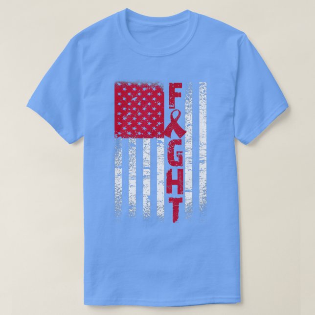 Kampf Multiples Myelom Maroon Ribbon Awareness Sup T-Shirt (Design vorne)