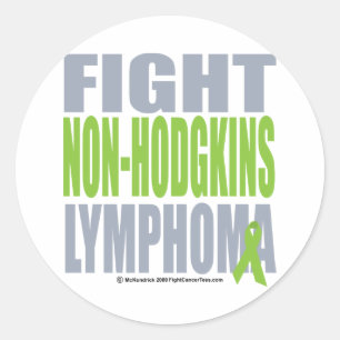 Kampf Non-Hodgkins Lymphom Runder Aufkleber