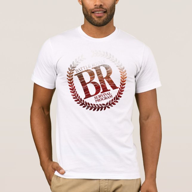 Kampf Royale Weiß T-Shirt (Vorderseite)