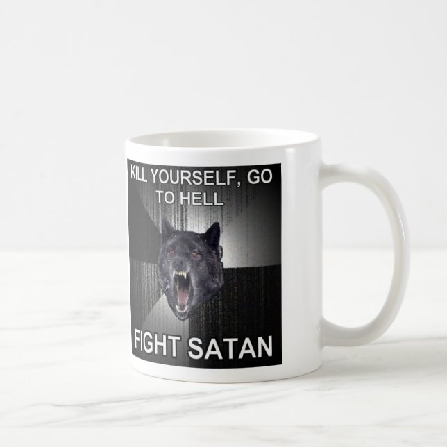 Kampf Satan Kaffee-Tasse Tasse (Rechts)