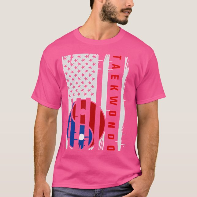 Kampf Sport Usa Yang Taekwondo T-Shirt (Vorderseite)