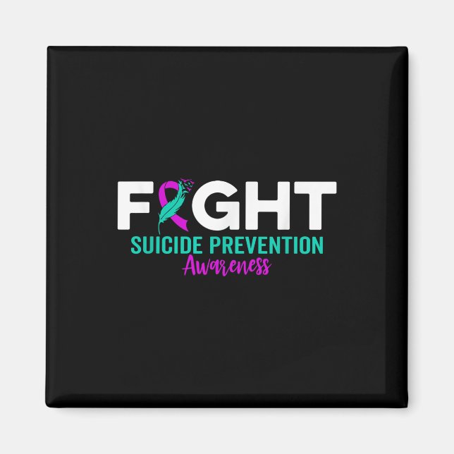 Kampf Suizidprävention Multipler Depression Suizid Magnet (Vorne)