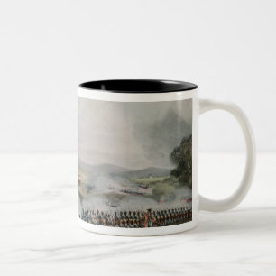 Kampf Talavera, graviert von Thomas Sutherland Zweifarbige Tasse
