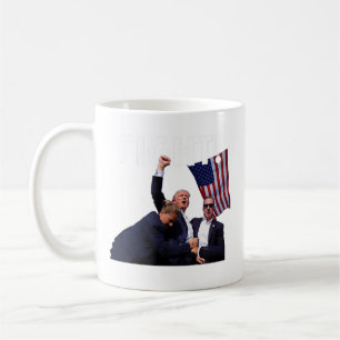 Kampf Trump 2024 überlebt bei der Kundgebung der W Kaffeetasse