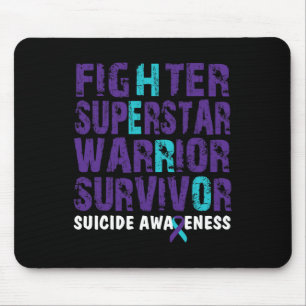 Kampf Überlebende Selbstmord Bewusstsein psychisch Mousepad
