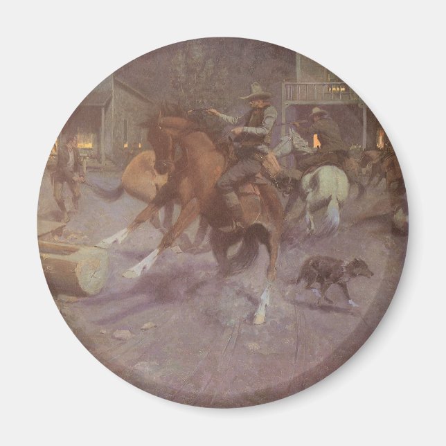 Kampf um Bill Gollings Roundup Saloon Magnet (Vorne)