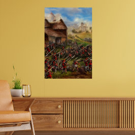 Kampf um das digitale Kunstposter von Village #01 Poster