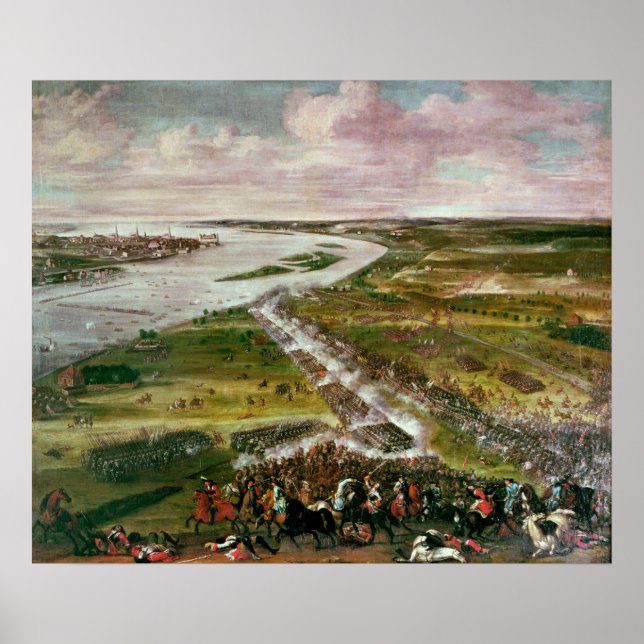 Kampf um den Übergang der Dvina, 1701 Poster (Vorne)