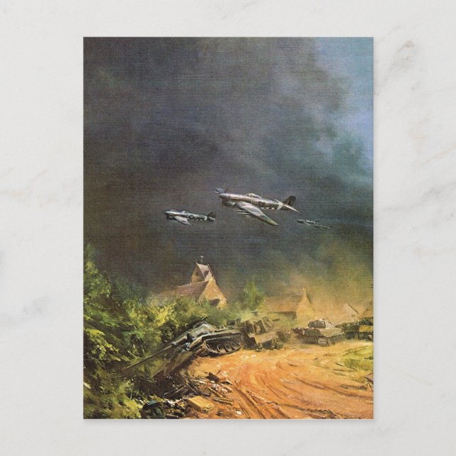 Kampf um die Befreiung Frankreichs Postkarte (Vorderseite)