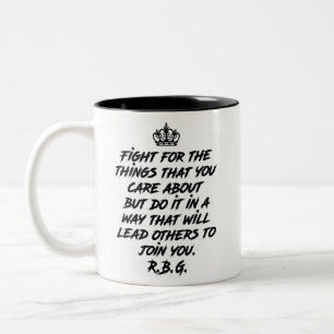 Kampf um die Dinge, die Ihnen wichtig sind, aber t Zweifarbige Tasse