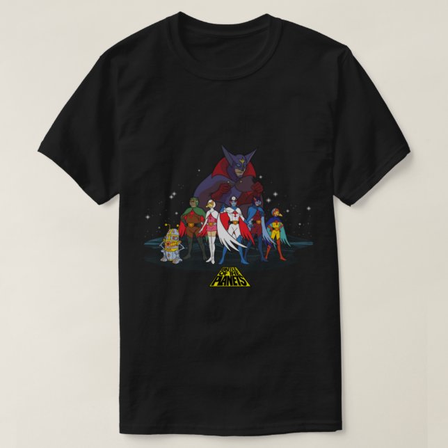 Kampf um die Planeten - Gruppe T-Shirt (Design vorne)