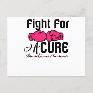 Kampf um ein kuratives Brustkrebs-Bewusstsein Ankündigungspostkarte