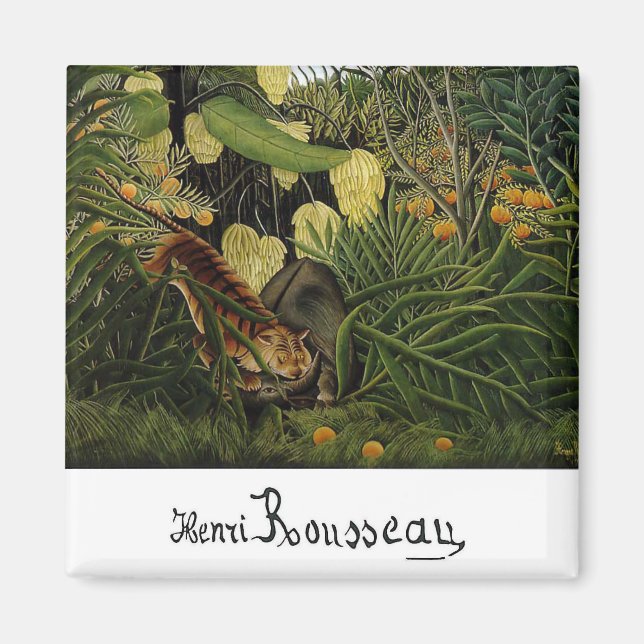 Kampf um einen Tiger und ein Buffalo Magnet (Vorne)