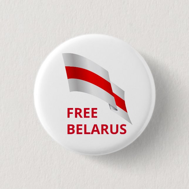 Kampf um Freiheit in Belarus. Button (Vorderseite)