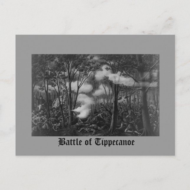 Kampf um Tippecanoe Postkarte (Vorderseite)