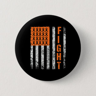 Kampf.Unterstützung für Leukämie Awareness orange Button