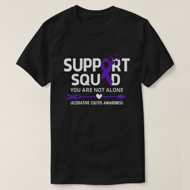 Kampf-Unterstützung Squad ulcerative Colitis Bewus T-Shirt (Design vorne)