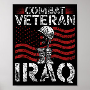 Kampf veteran Irak Einsatz Tag der Veteranen Krieg Poster