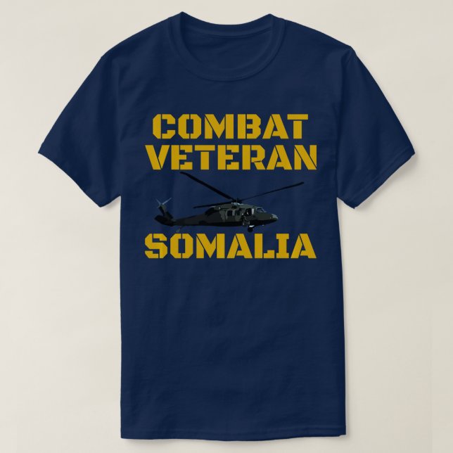 Kampf Veteran Mogadischu Somalia Operation Restore T-Shirt (Design vorne)