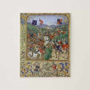 Kampf von Agincourt, am 25. Oktober 1415 (w/c auf Puzzle