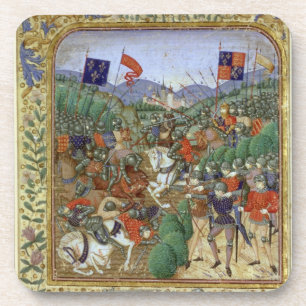 Kampf von Agincourt, am 25. Oktober 1415 (w/c auf Untersetzer