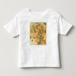 Kampf von Antietam - ziviler Kriegs-panoramische Kleinkind T-shirt