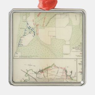 Kampf von Bayou Fourche Korinths Iuka Ornament Aus Metall
