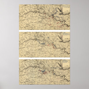 Kampf von Chancellorsville Poster