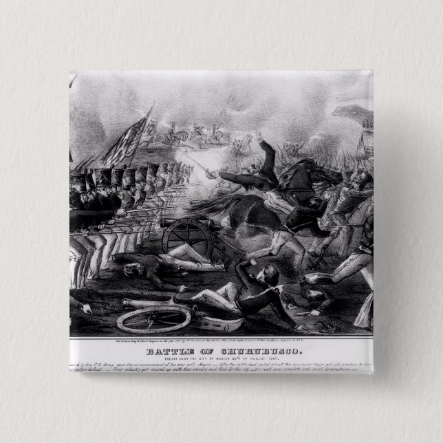 Kampf von Churubusco Button (Vorderseite)