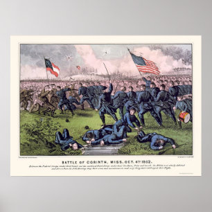 Kampf von Korinth bis 1862 Poster