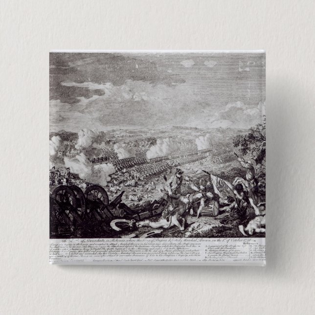 Kampf von Lobositz, am 1. Oktober 1756 Button (Vorderseite)