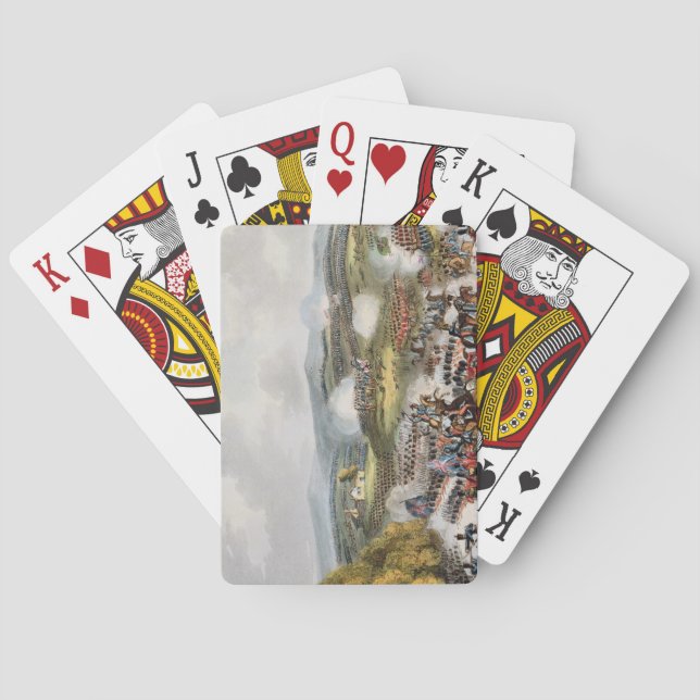 Kampf von Quatre BH am 16. Juni 1815 'vom M Spielkarten (Rückseite)