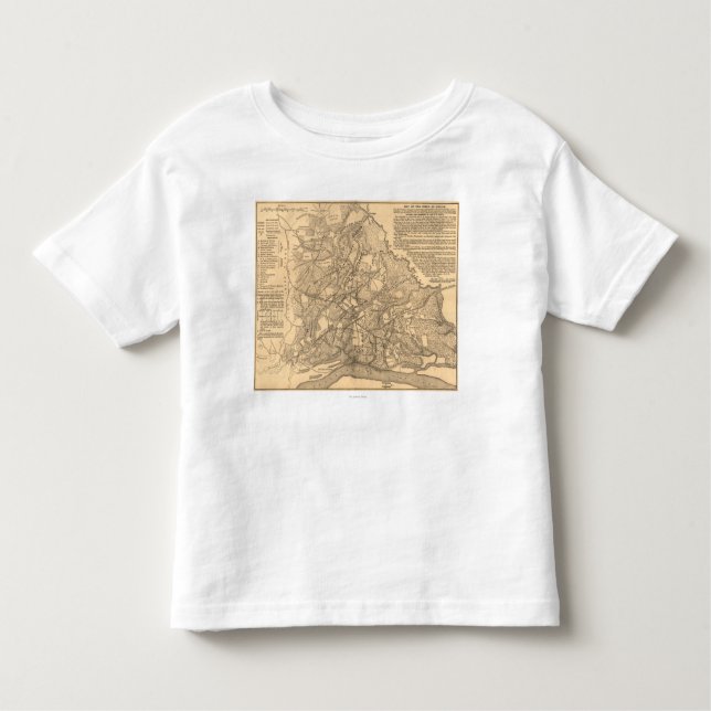 Kampf von Shiloh - ziviler Kriegs-panoramische Kleinkind T-shirt (Vorderseite)