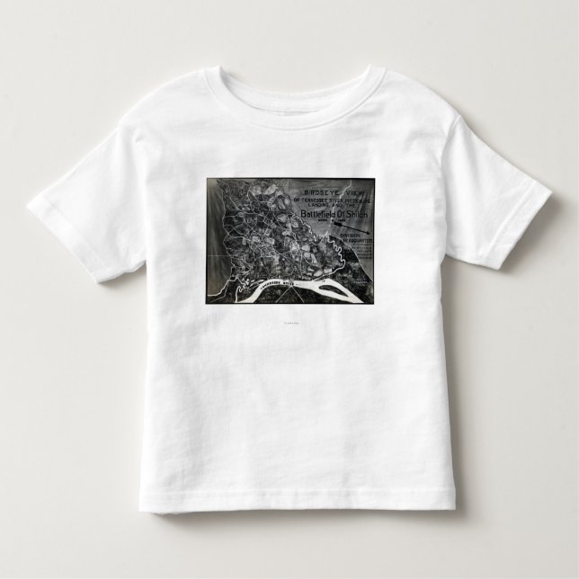 Kampf von Shiloh - ziviler Kriegs-panoramische Kleinkind T-shirt (Vorderseite)