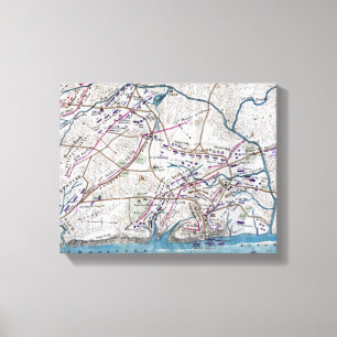 Kampf von Shiloh - ziviler Kriegs-panoramische Leinwanddruck