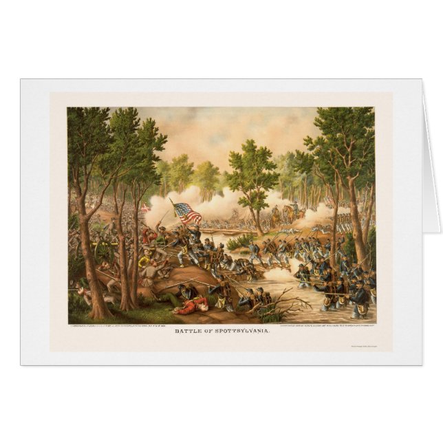 Kampf von Spottsylvania durch Kurz und Allison (Vorderseite (Horizontal))
