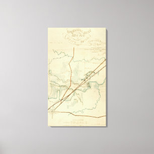 Kampf von Stein-Fluss- ziviler Krieg panoramisch Leinwanddruck