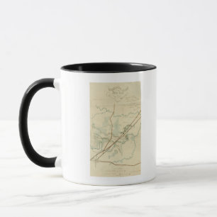 Kampf von Stein-Fluss- ziviler Krieg panoramisch Tasse