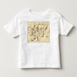 Kampf von Stein-Fluss- ziviler Krieg panoramische Kleinkind T-shirt