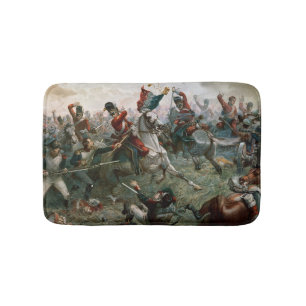 Kampf von Waterloo 1898 am 18. Juni 1815 (Farbe L Badematte