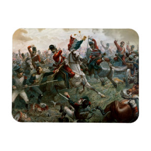 Kampf von Waterloo 1898 am 18. Juni 1815 (Farbe L Magnet