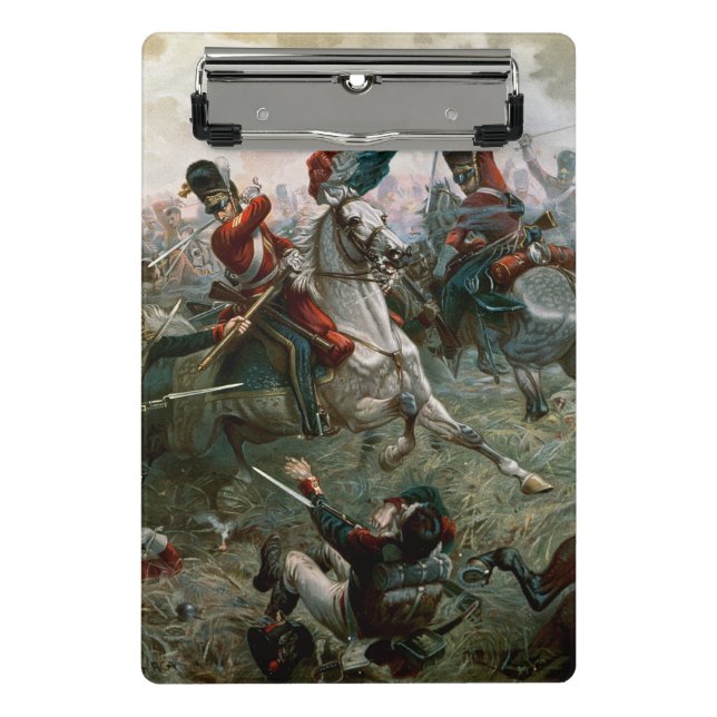 Kampf von Waterloo 1898 am 18. Juni 1815 (Farbe L Mini Klemmbrett (Vorderseite)