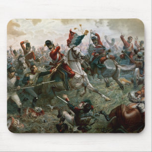 Kampf von Waterloo 1898 am 18. Juni 1815 (Farbe L Mousepad