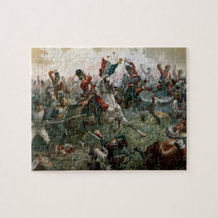 Kampf von Waterloo 1898 am 18. Juni 1815 (Farbe L Puzzle