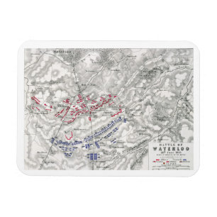 Kampf von Waterloo am 18. Juni 1815 Blatt 1. Magnet