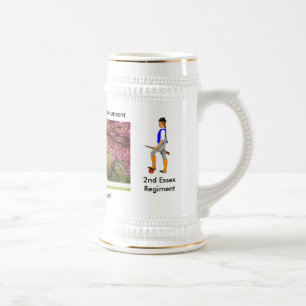 Kampf von zweitem Fluss Stein Bierglas