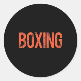Kampf wie ein Champion gebeuteltes Boxen Runder Aufkleber