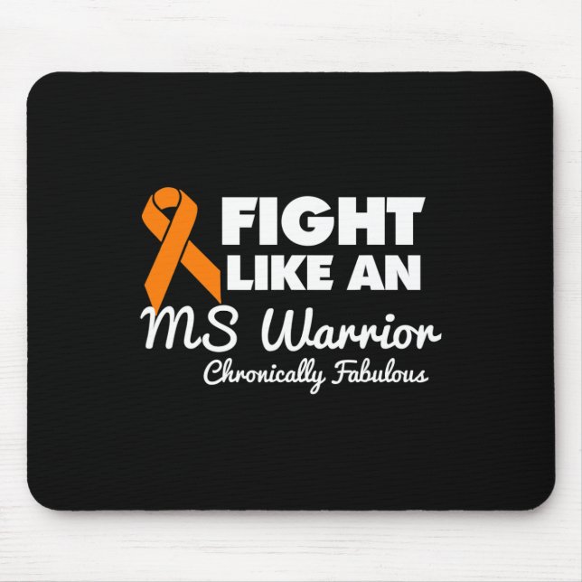 Kampf wie ein Frau Warrior Awareness Multiple Scle Mousepad (Vorne)